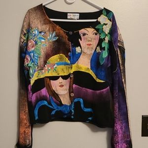 Kolorway USA womens button down sweater